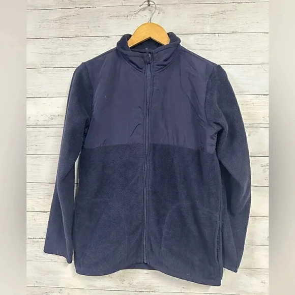The Children’s Place Navy Blue Fleece Jacker Size XL - Picture 2 of 5